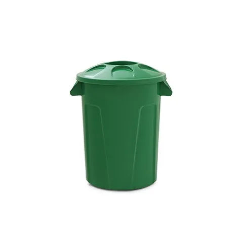 Cesto de Lixo 100 Litros Com Tampa Verde