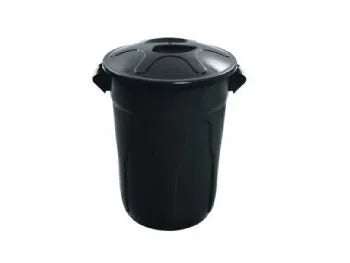Cesto de Lixo 100 Litros Com Tampa Preto